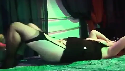 Mature Redhead Dripping Cum in Wild Group Orgy Bang