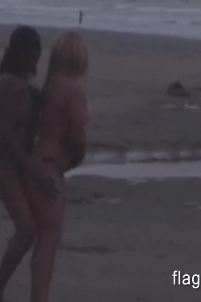 My wife's first time with another woman on the beach