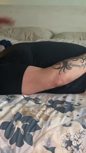 Emotional moment from "yes handjob and cum while I'm sitting in pantyhose on her face"