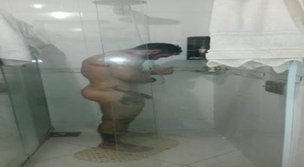 me showering