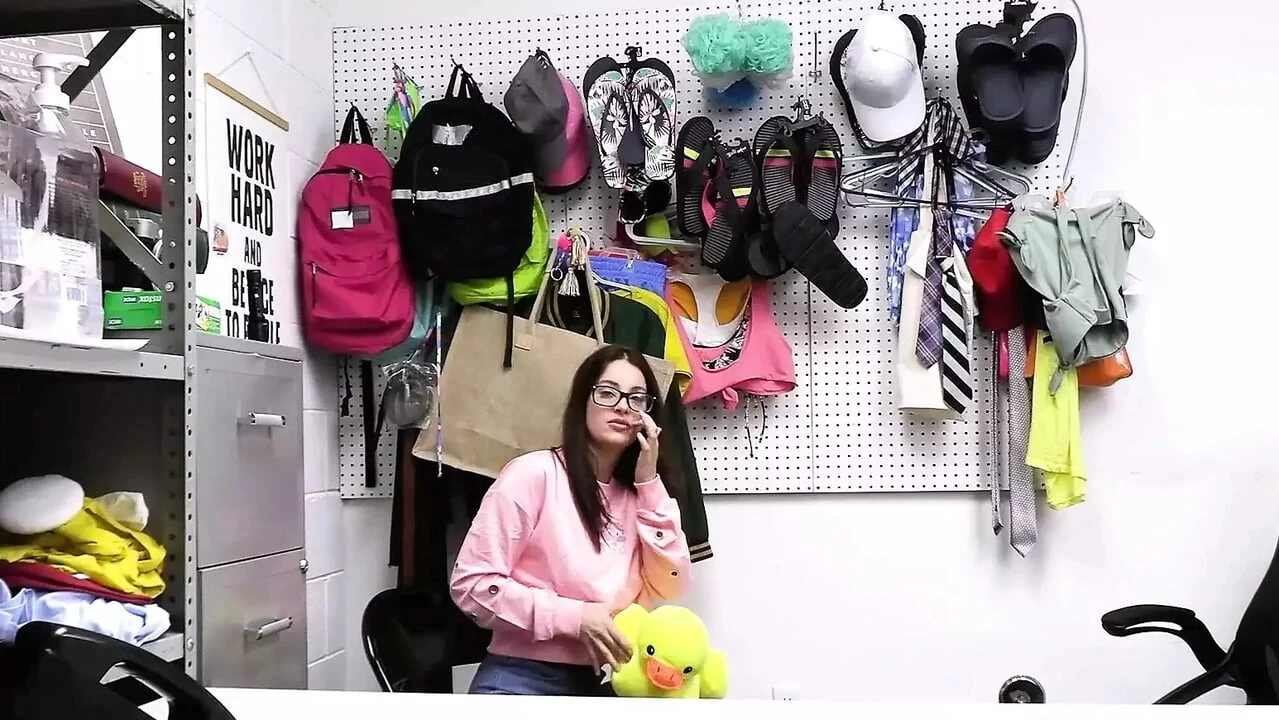 Dirty Babe Maddy Attempts To Shoplift A Vast Amount Of Jewelry In A Stuffed Duck - Shoplyfter