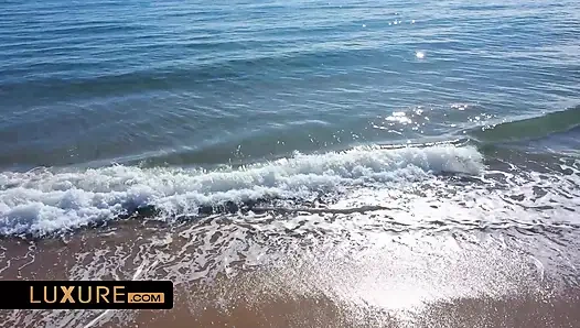 Lesbian seduction by the sea