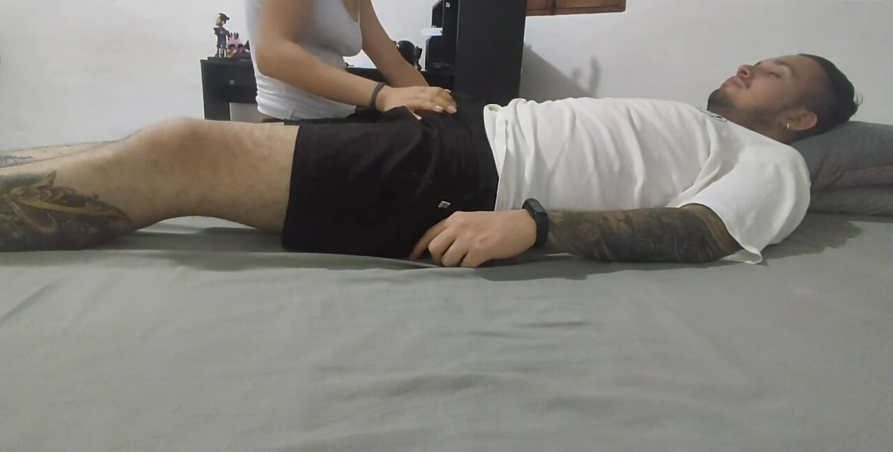 My Little Stepsister Comes Into My Room While I Was Resting and Sucks My Cock