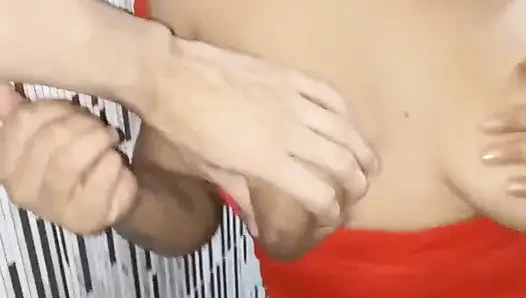 Brunette Teen with Big Tits Fucks for the First Time with This Young Virgin From New York