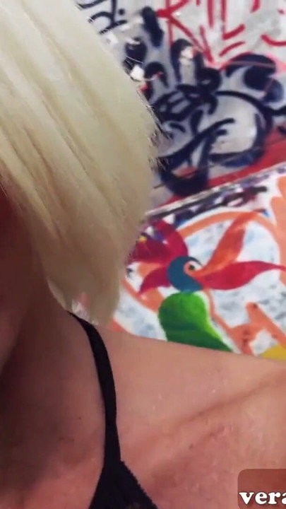 Blonde german amateur Milf secretary with  tattoo Outdoor | Clip 1