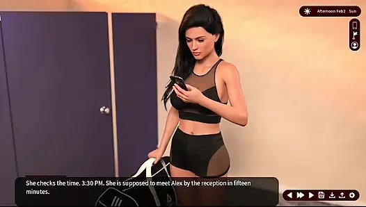 Aksi hot lesbian 25 alex dan sarah yang lagi asik muasin memeknya di toko seks