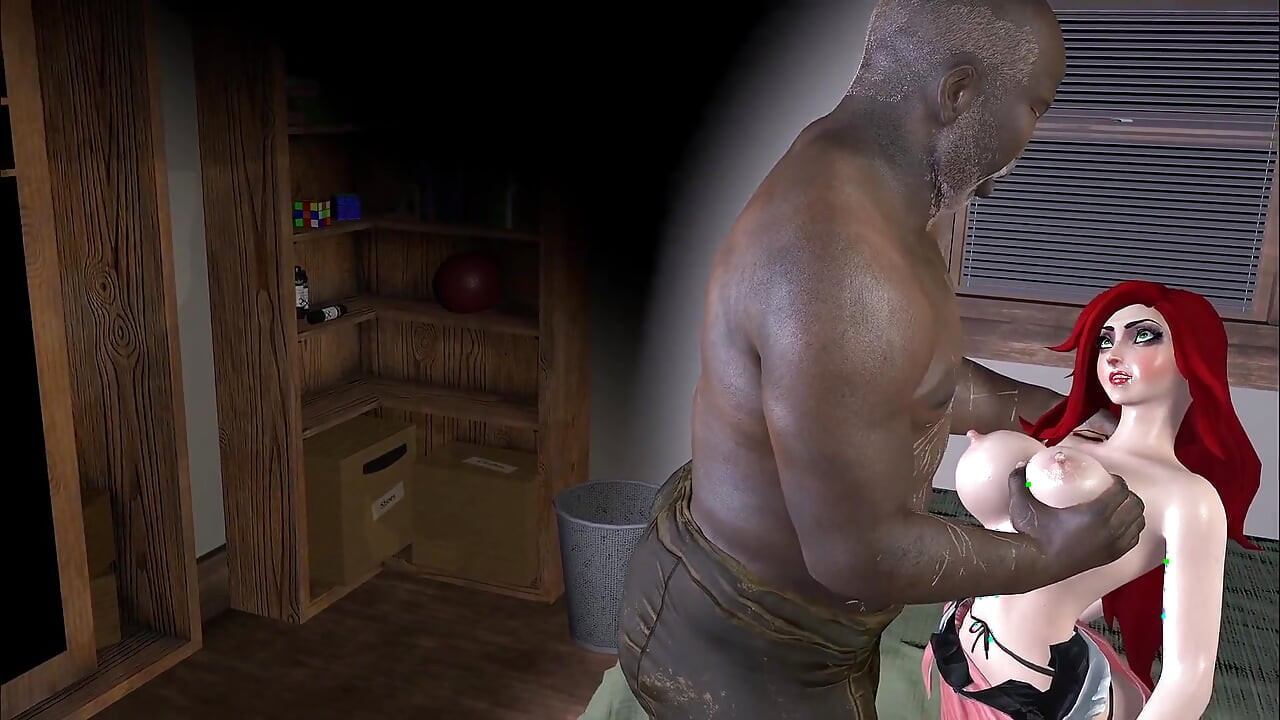 Bigtits Redhead Mistress Fucked and Bred by a BBC Oldman