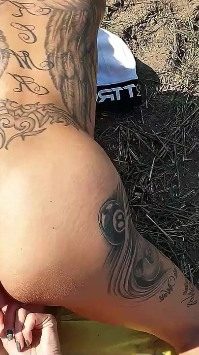 Captivating moment from "Real German Outdoor FFM 3Some - Mature Couple have Sex with Teen"