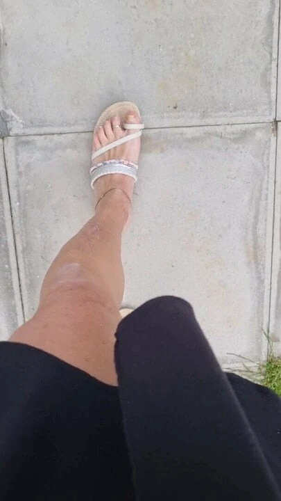 out in my sandles