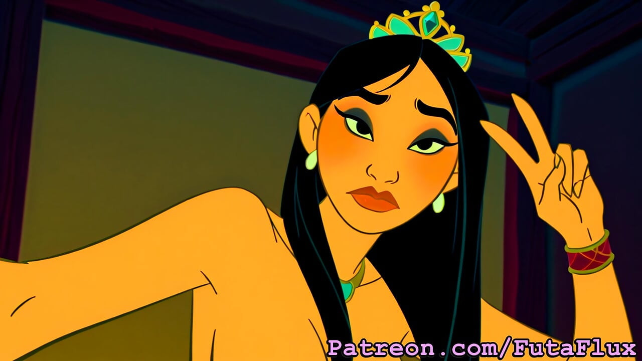 Futanari Mulan - masturberen, klaarkomen, zelfzuigend, meer!