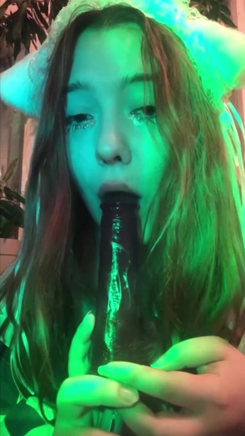 Hot Maifik happily licked her balls and sucked your dick, but she only has a dildo