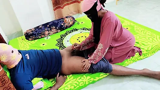 Hijabi stepmom want stepson big dick in her hairy pussy Desi hot xxx