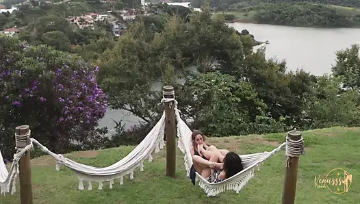 Blonde and Brunette Licking and Smelling Toes and Soles in Sexy Foot Worship