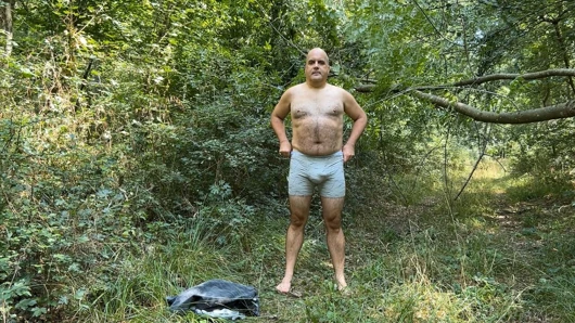 Zolee takes a risk - undresses in the forest and plays with himself