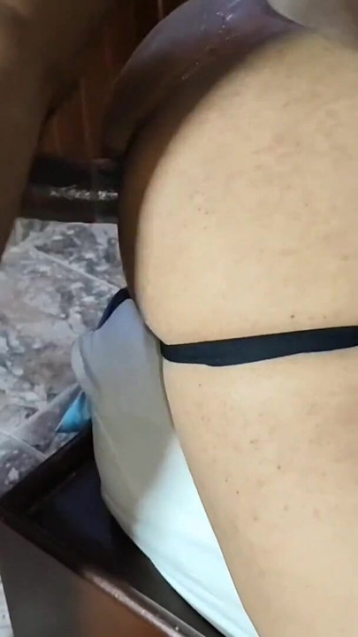 I get on all fours for my neighbor to penetrate me with his huge, thick black cock. | Clip 2