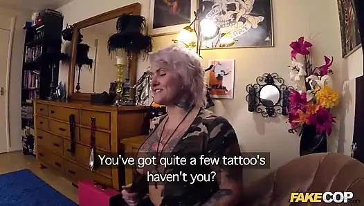 Fake Cop - Tallulah Tease Inked up and Fucked Deep in the Ass