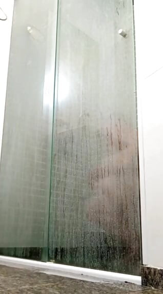 Caught naked in the shower