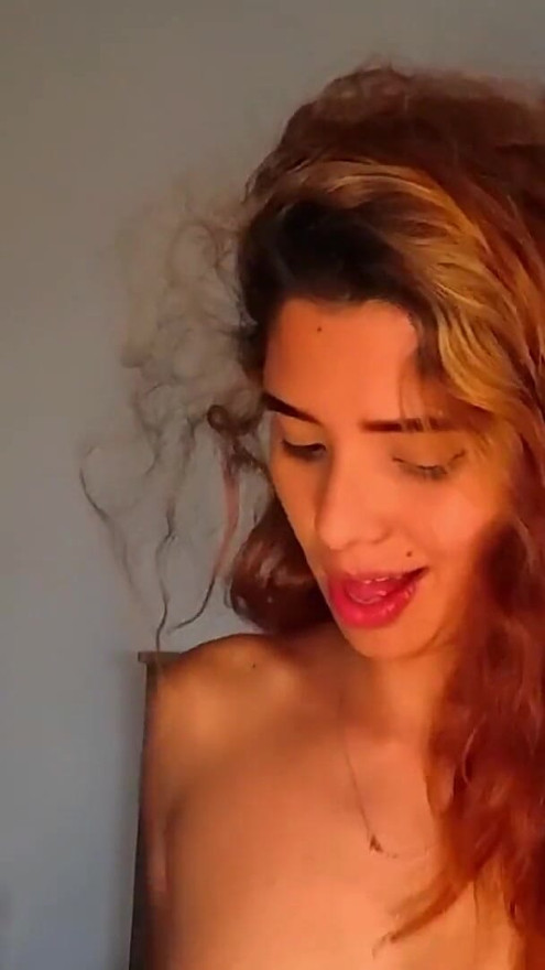 best friend gives me a footjob that makes my cock hard and I fuck it until I cum on her feet | Clip 2