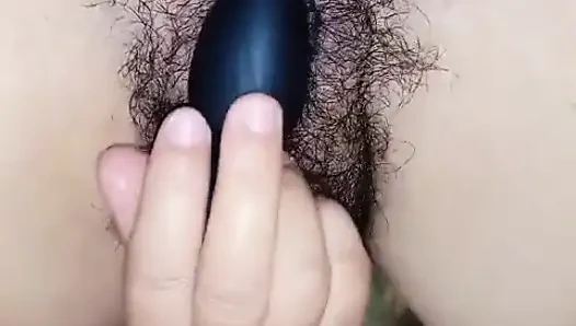 I Played My Hairy Pussy with the Vibrator