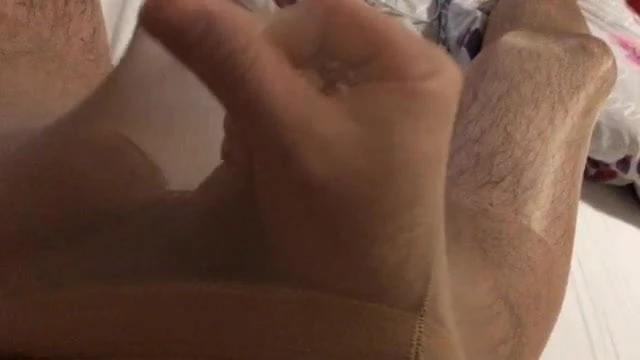 Me wearing pantyhose