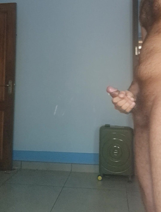Young indian teen jerks off and cum while home alone