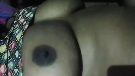 I had fun with the neighbor at night