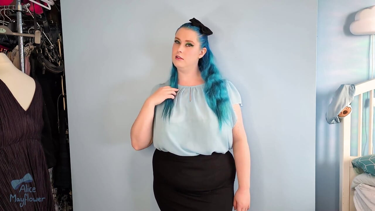 Office Slut Gets Caught - Solo Girl