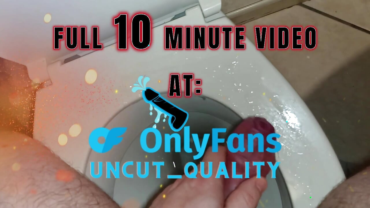 Cumming on the Toilet Seet at Work. Opps
