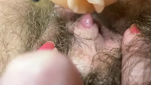 Hardcore-klitoris-orgasmus nahaufnahme