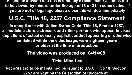 Mina Lee трахается на диване с ее натуральными сиськами
