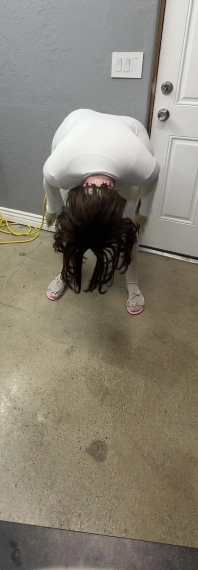 Wearing my cute white dress | Clip 1