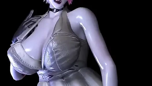 3D Huge Boobs Cosplay Model Got Her Asshole Fucked so Hard