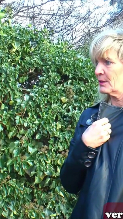 Old German woman is persuaded to have sex on the street | Clip 1