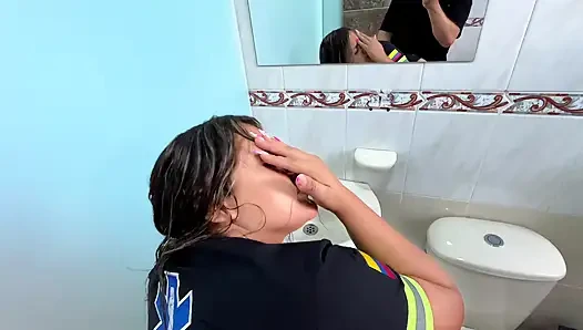 PARAMEDICS have sex in the hospital bathroom