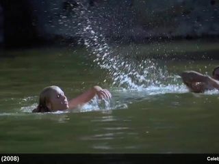 Beroemdheid Haylie Duff natte bikini en sexy filmscènes