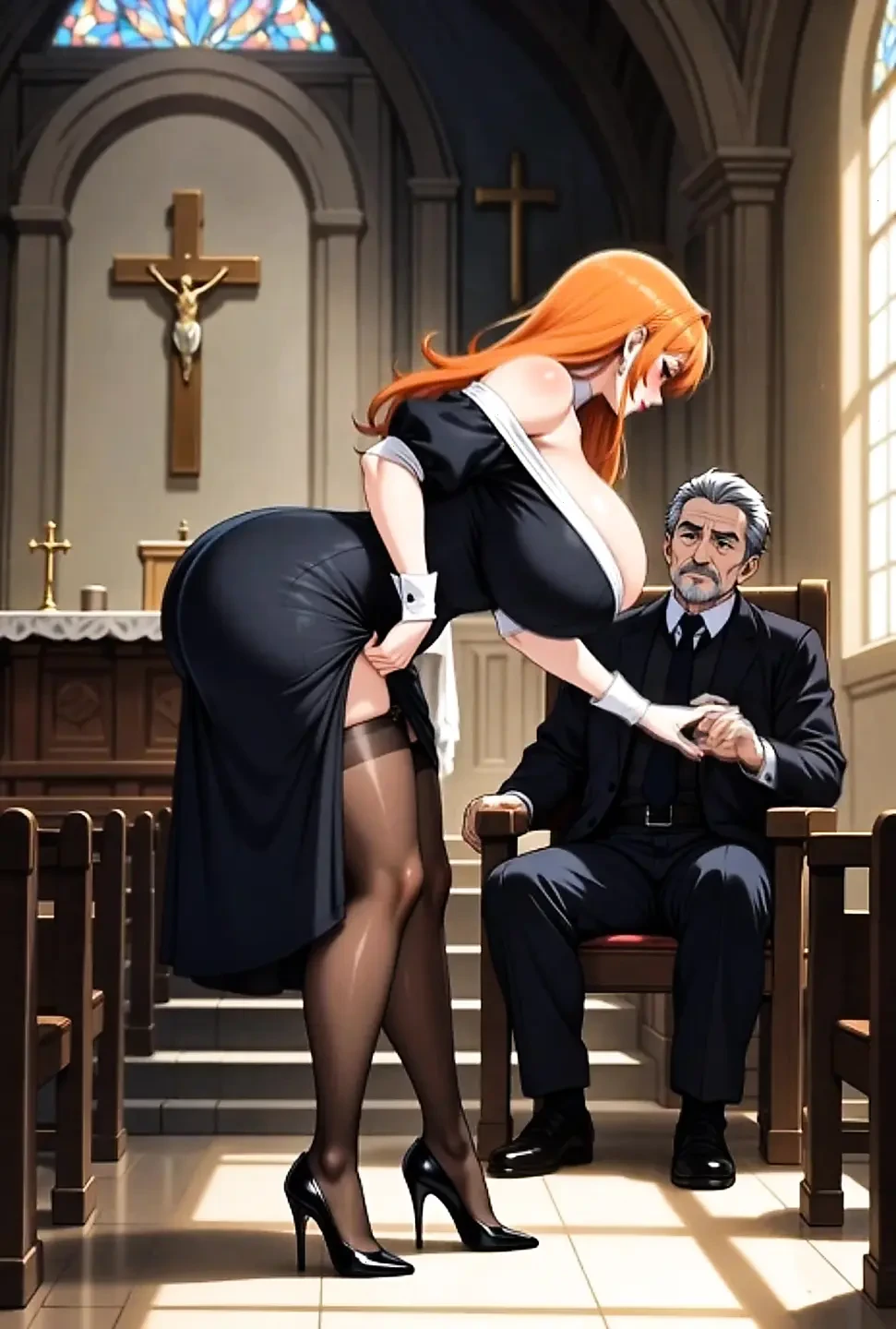 "Thick Redhead Christian MILF Degraded at Pastor's Feet - Secret Church Foot Worship ASMR"