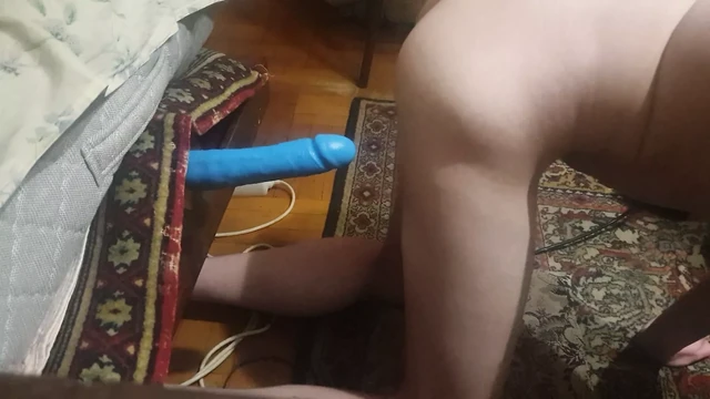 Gay solo with toy