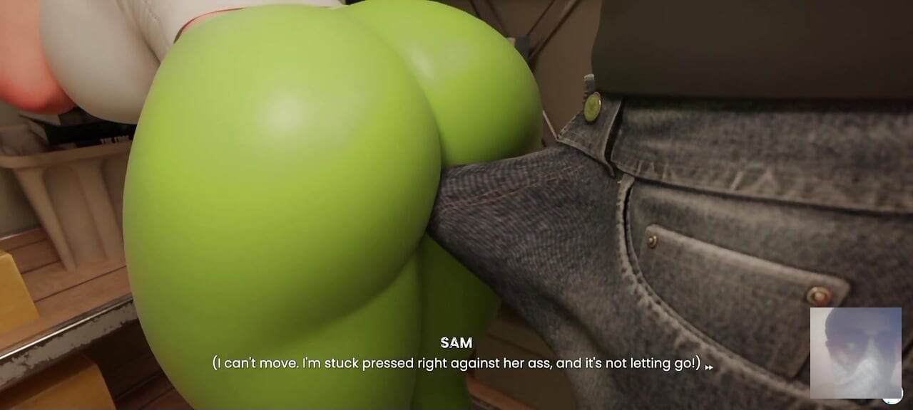 HOT STEPSIS KIM POSSIBLE RUB HER BUTT AGAINST ME AND THEN I FUCKED HER THIGH IN SEXY LEGGINGS!