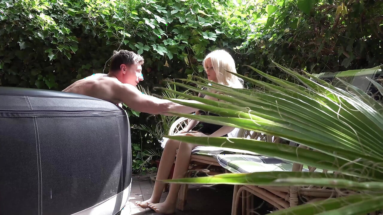 Inked blonde MILF gets fucked and facialized outdoors