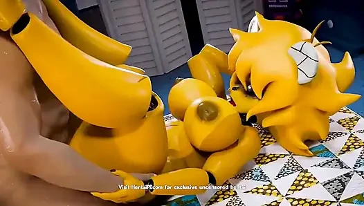 Goldene nacht sex (cartoon-parodie)