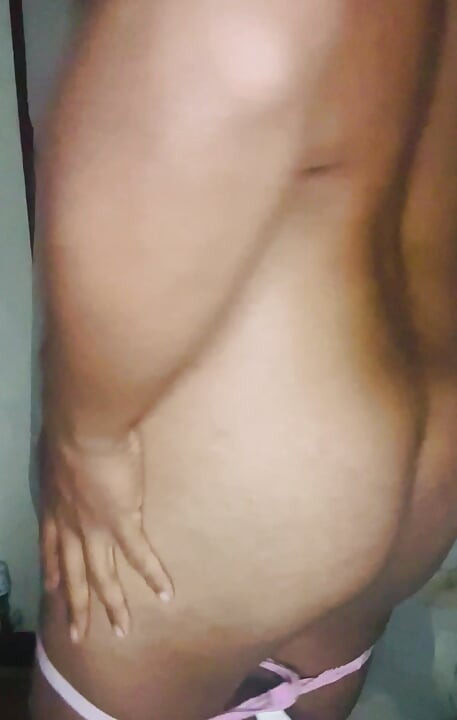 Femboy playing with his tiny cock