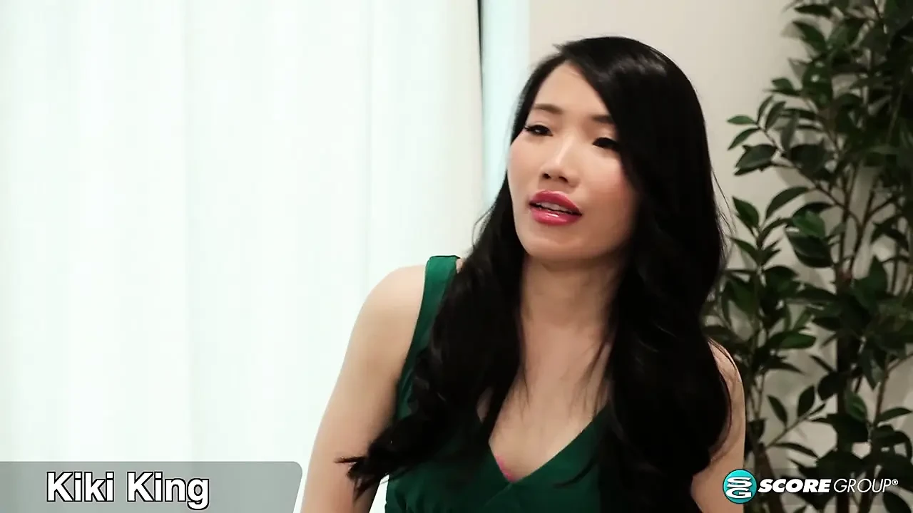 Cute little Asian MILF Kiki King fucks herself with a toy