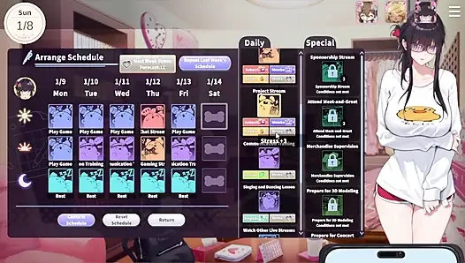 1 V-Lover Playthrough. Lovely Women And Nice Art Style.