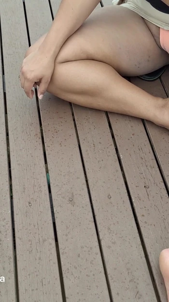 Thrilling moment from "Did you like it? new bikini. Butt at home, pussy on the street"