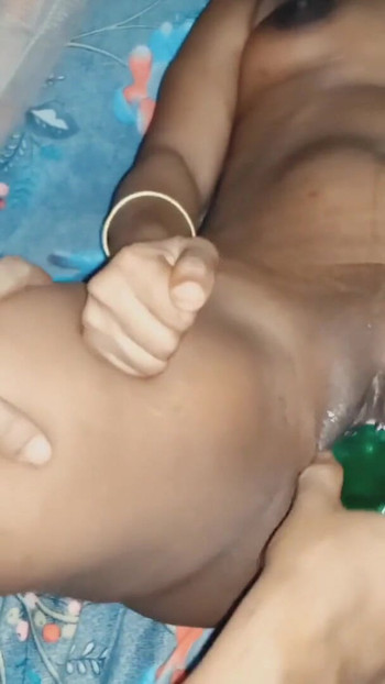Captivating moment from "Desi village housewife  bottle masturbation sex video"