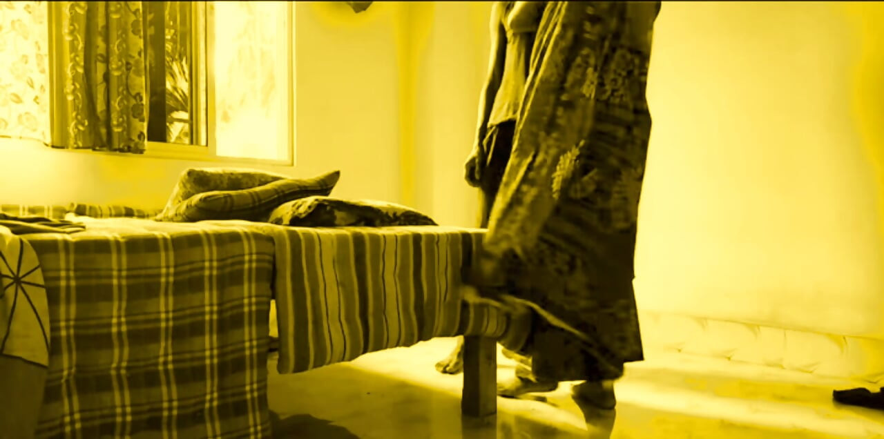 Young devar Fucks Hot Bhabi Sweet Tight Pussy When she is folding sarees at home.