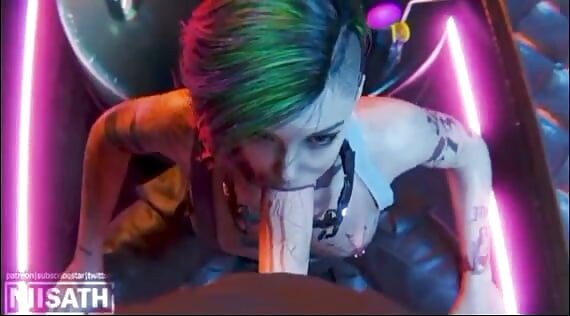 Judy is cleaning and polishing that big cock with her hot mouth