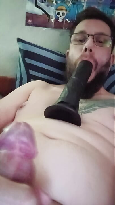Jerking and torturing balls and cumshot