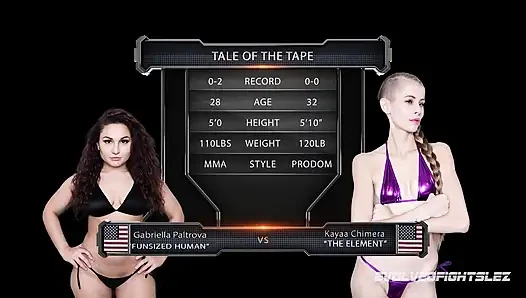 Gulat wanita Gabriella paltrova vs kyaa chimera