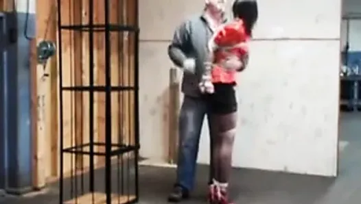 caged bondage whore